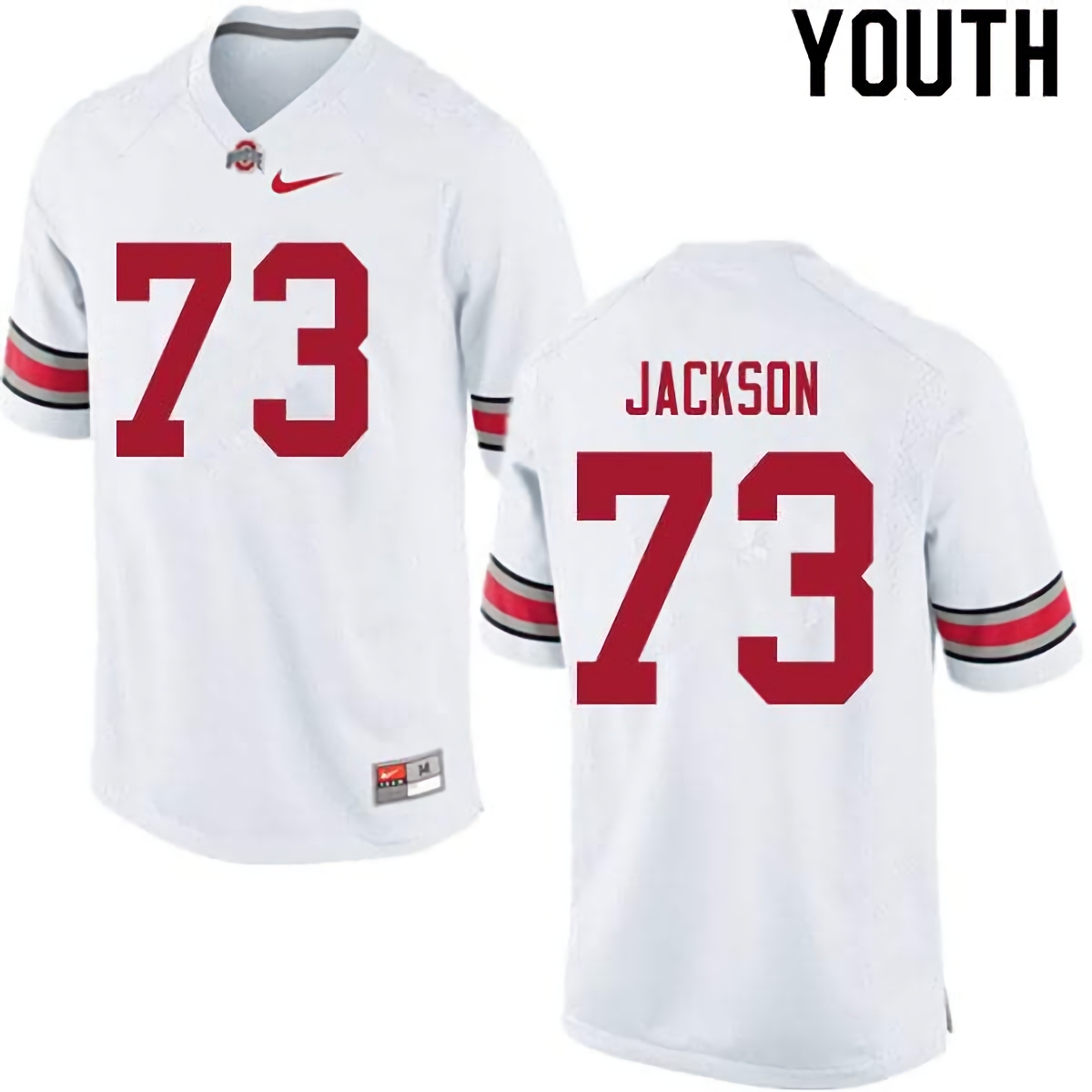 Jonah Jackson Ohio State Buckeyes Youth NCAA #73 Nike White College Stitched Football Jersey WDV8856CX